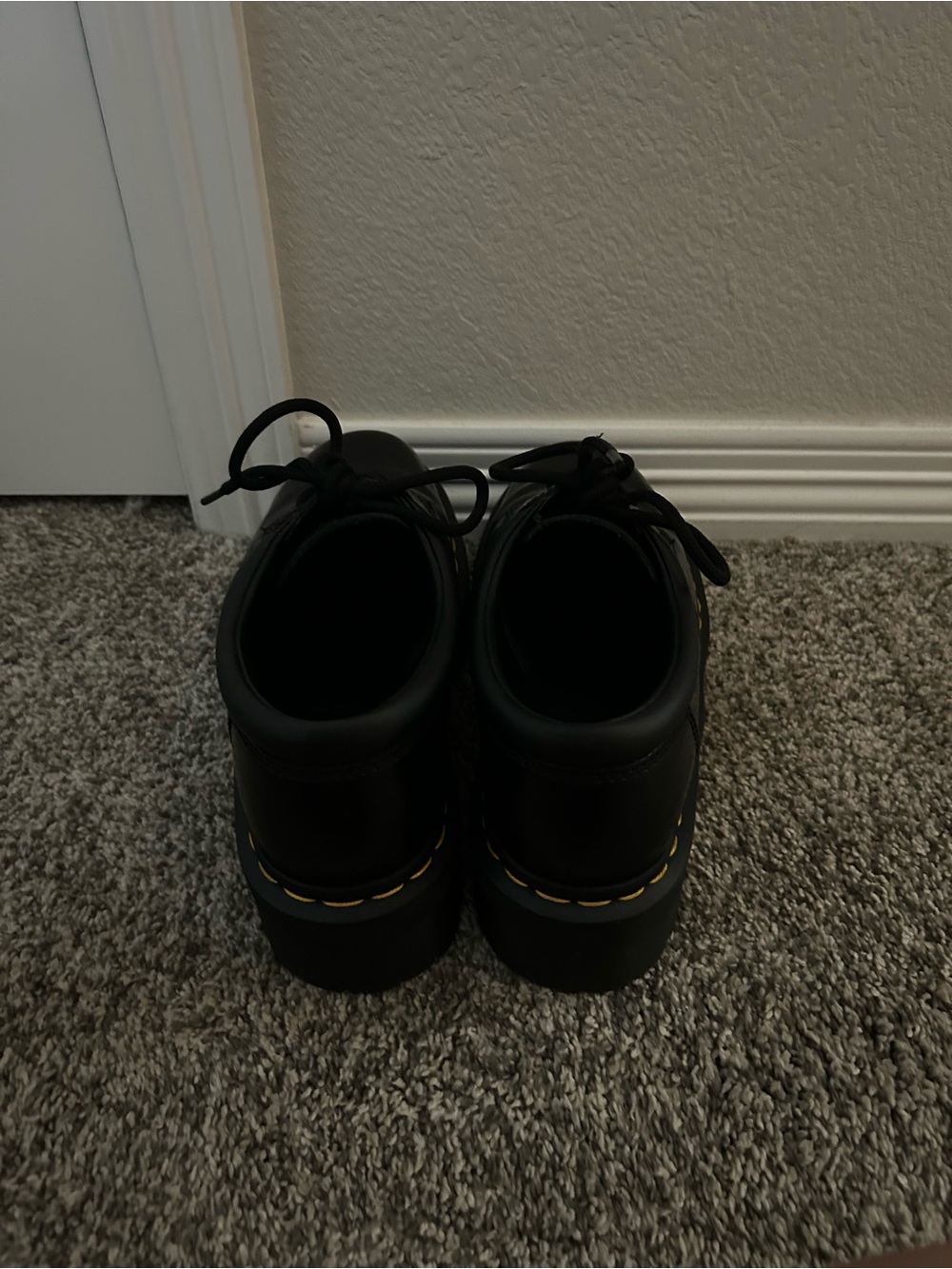 Dr. Martens Black Platform Oxford Shoes - Picture 5 of 6